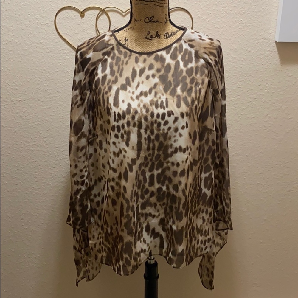 Chico’s Black Label Animal Print Top